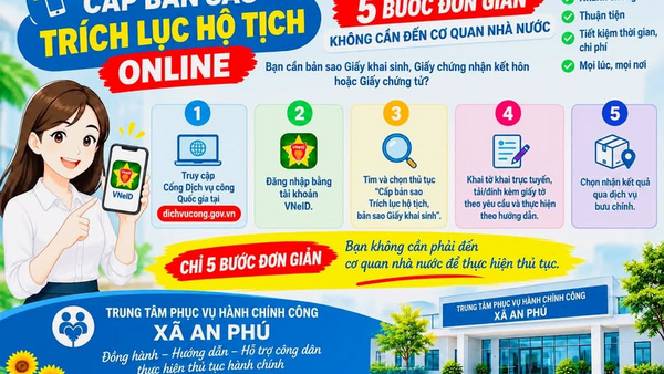 CẤP BẢN SAO TRÍCH LỤC HỘ TỊCH ONLINE